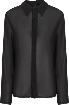 Maison Margiela Camicia con colletto asimmetrico - Nero