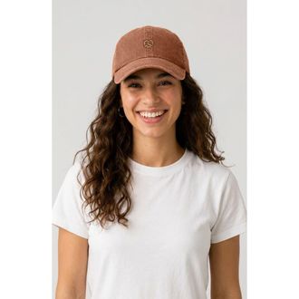 Dalix Pretzel Dad Cap in Washed Orange at Nordstrom