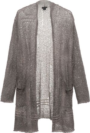 Avant Toi Grey V-Neck Cotton Cardigan