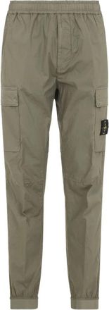 Stone Island Parachute Cargo Broek - Heren - Straight fit broeken - Groen - W42 - Katoen - Broeken
