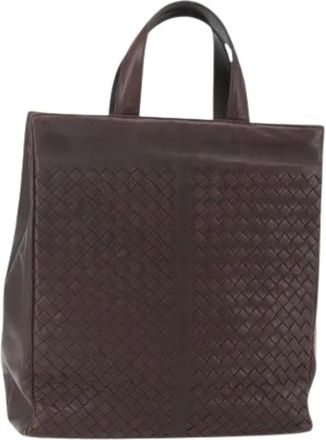 Bottega Veneta Pre-owned Tote Bags, female, Brown, Size: ONE SIZE Pre-owned Vintage Tote Bag