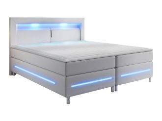 Mirjan24 Mobilier1 - Cama Continental Nashville 109, Blando 10, Continental, Doble, 180x200, Cuero Ecol&oacute;gico, Somieres, 180x210x115cm, Led