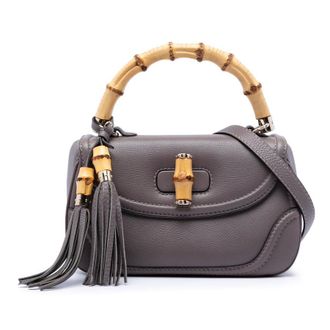 Gucci Pre-owned Gucci Medium Leather New Bamboo Satchel Ladies 73PWCBBD8EH8K1QX