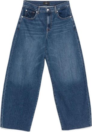 7 For All Mankind Blue Bonnie denim baggy jeans