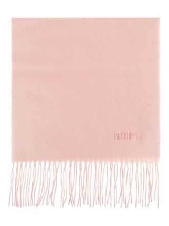 Moschino Sciarpa con frange - Rosa