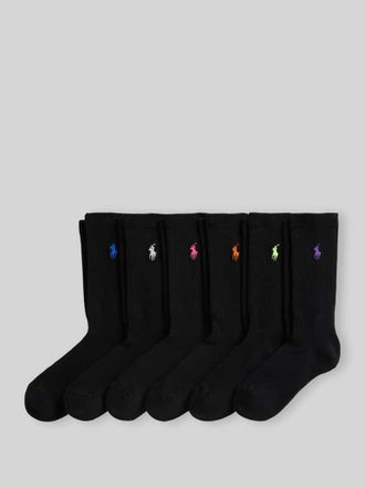 Polo Ralph Lauren Socken aus Baumwoll-Mix im 6er-Pack in BLACK, Gr&ouml;&szlig;e 36-42