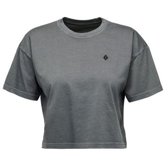 Black Diamond Diamond Crop S/S Tee T-Shirt f&uuml;r Damen | grau