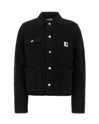 Carhartt Work in Progress Michigan Ribbed Chunky Knit Buttoned Jacket