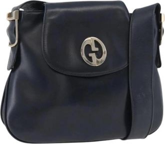 Gucci Pre-owned Vintage Shoulder Bag - Dames - Vintage Schoudertas - Zwart - ONE Size - Leer - Vintage