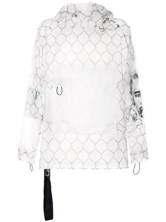 Off-white pocket-detail transparent jacket - men - Polyurethane - L