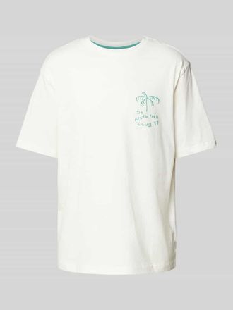 Only & Sons T-Shirt mit Stitching-Detail Modell MILO in Weiss, Gr&ouml;&szlig;e XL