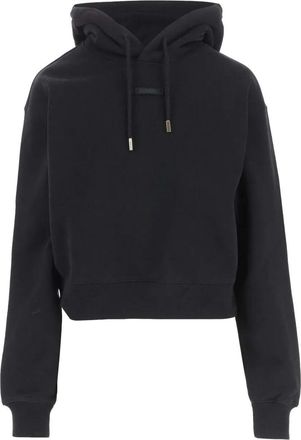 Jacquemus Felpa Con Cappuccio Gros Grain-Donna