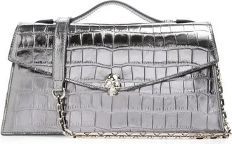 Alexander McQueen Skull Top Handle Bag in Cloud at Nordstrom