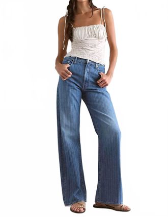 Mother Lasso Sneak Jeans In Streamline