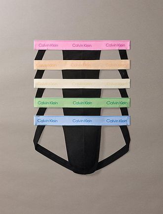 Calvin Klein 5 Pack Jock Straps - Icon Cotton Stretch Pride