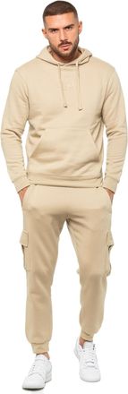 Enzo Jeans | Heren Pullover Hoodie Tracksuit Set - Stone