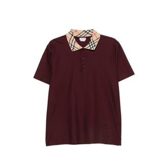 Burberry Check-collar Polo Shirt