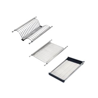 Emuca Scolapiatti Acciaio Inossidabile Drynox, Modulo 450 Mm, Acciaio Inossidabile - Emuca