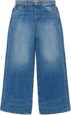 Re/Done Jeans Minerva con borchie - Blu