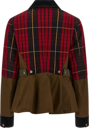 Alexander McQueen Womens Multicolor Cotton Full-Length Jacket Clothing