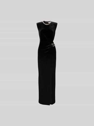 Self Portrait Maxikleid mit Stretch-Anteil in Black, Gr&ouml;&szlig;e XL