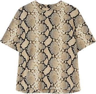 Jil Sander Beige Oversize cotton t-shirt