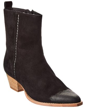 Free People Bowers Embroidered Suede Boot