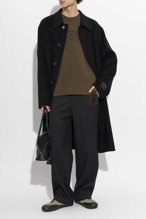 Maison Margiela Wool Trousers, Mens, Black