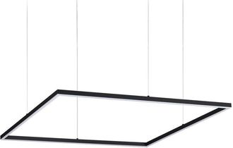 Netlighting Oracle Decorative Square Integrated Pendant Light Black 3000K 51W