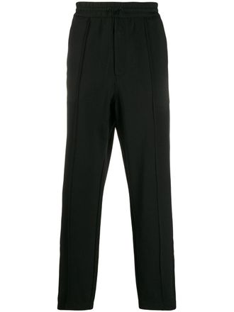 Yohji Yamamoto straight-leg track pants - men - Nylon - M - Black