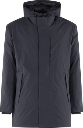 Save The Duck Black Sesle Recycled Insulation Hooded Puffer Jacket
