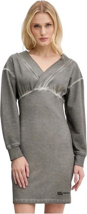 Karl Lagerfeld Donna, Abiti, Grigio, XL, new