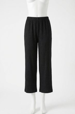 Z Supply Cosmic Crinkle Knit Pant In Black