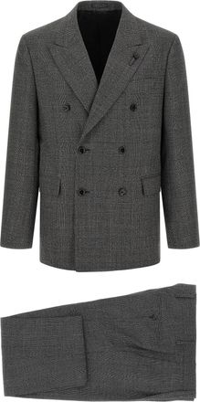 Lardini Gray Virgin Wool Two-Piece Mens Suit