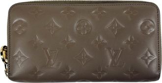 Louis Vuitton Monogram Taupe Leather Long Wallet (Bi-Fold) (Pre-Owned)
