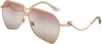 Dolce & Gabbana DG2326 1298EL Womens Sunglasses Gold Size 62