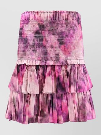 Isabel Marant cotton quilted ruffled skirt