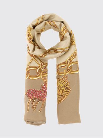 Burberry Graphic Logo Print Silk Square Scarf