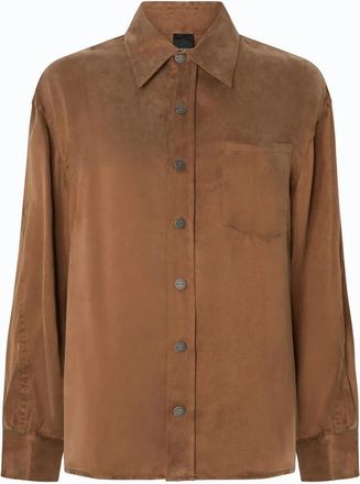 Pinko Shirts - Dames - Overhemden - Bruin - XS - Overhemden