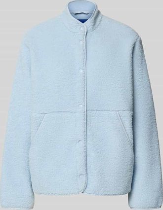 Jack & Jones Relaxed Fit Fleecejacke mit Stehkragen Modell VERA in Blau, Gr&ouml;&szlig;e XL