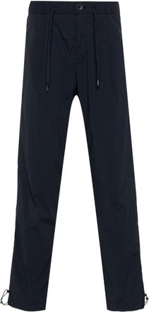 Herno drawstring loose-fit trousers - men - Elastane/Cotton/Polyamide - S - Blue