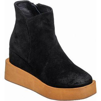 Antelope Suede Platform Wedge Boot in Black at Nordstrom Rack, Size 10