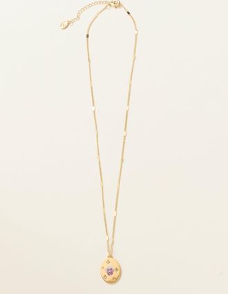 Fat Face FatFace February Birth Flower Necklace