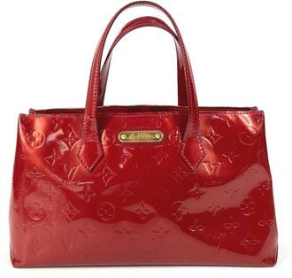 Louis Vuitton Galle Pomme Damour Red Color Monogram Vernis Handbag Tote Bag (Pre-Owned)