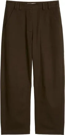 Marc O'Polo Broeken, Dames, Bruin, XL, Katoen, Barrel Pants