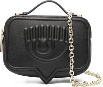 Chiara Ferragni small Eyelike cross body bag - women - Elastane/Polyester/Polyurethane Resin/Polyester - One Size - Black