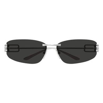 Balenciaga Accessoires, unisex, Grijs, ONE Size, Bb 0484S Zonnebril