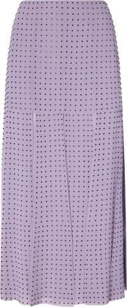 Pinko Gonna midi con decorazione - Viola