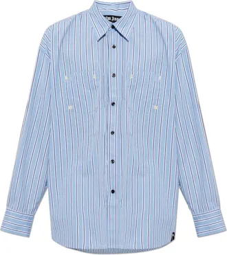 Palm Angels Uomo, Magliette, Blu, M, new