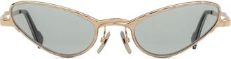 Kuboraum Z22 zonnebril met cat-eye montuur - Goud